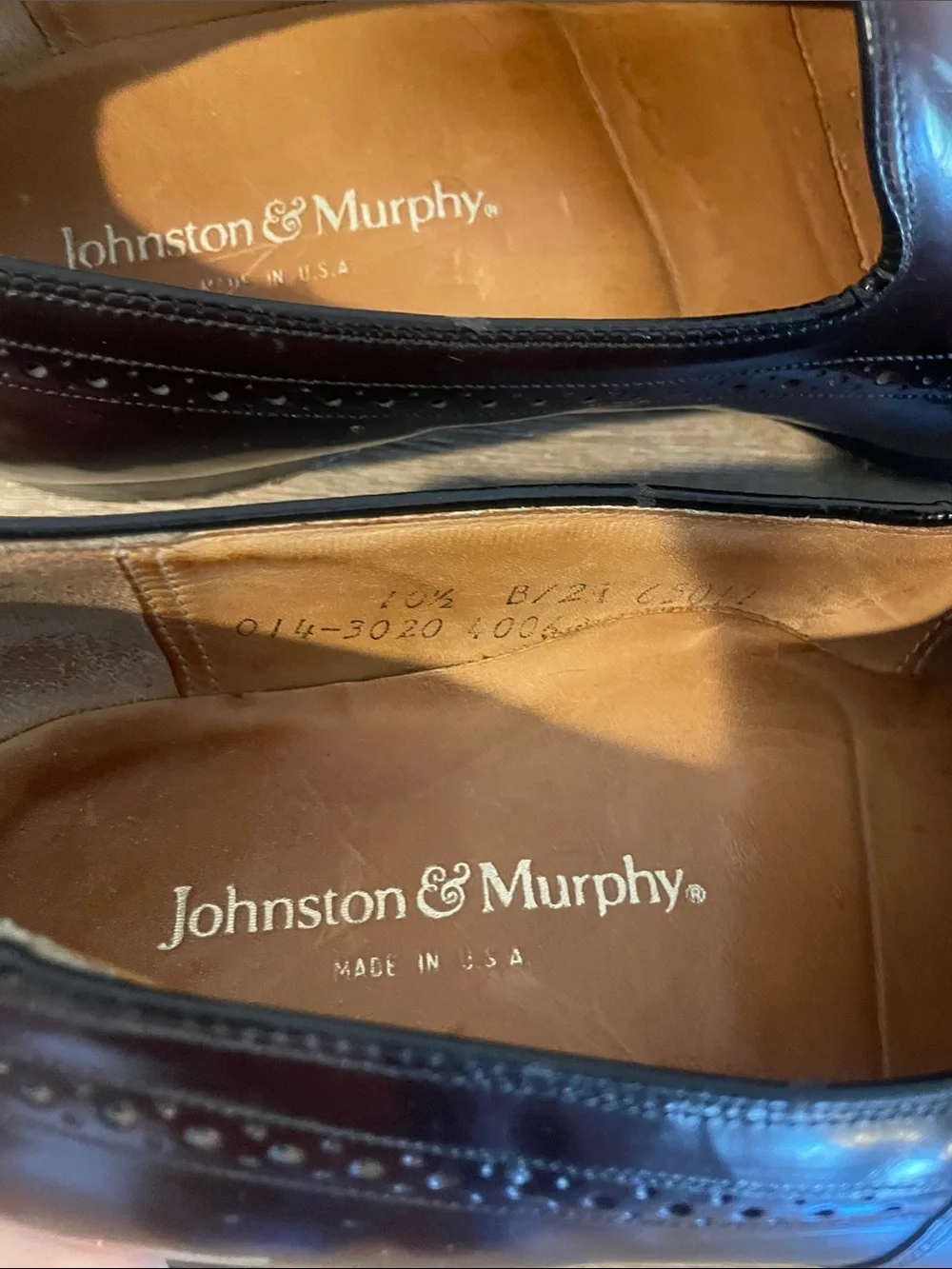 Johnston Murphy Burgundy Wingtip Tassel Oxford Dress Shoes